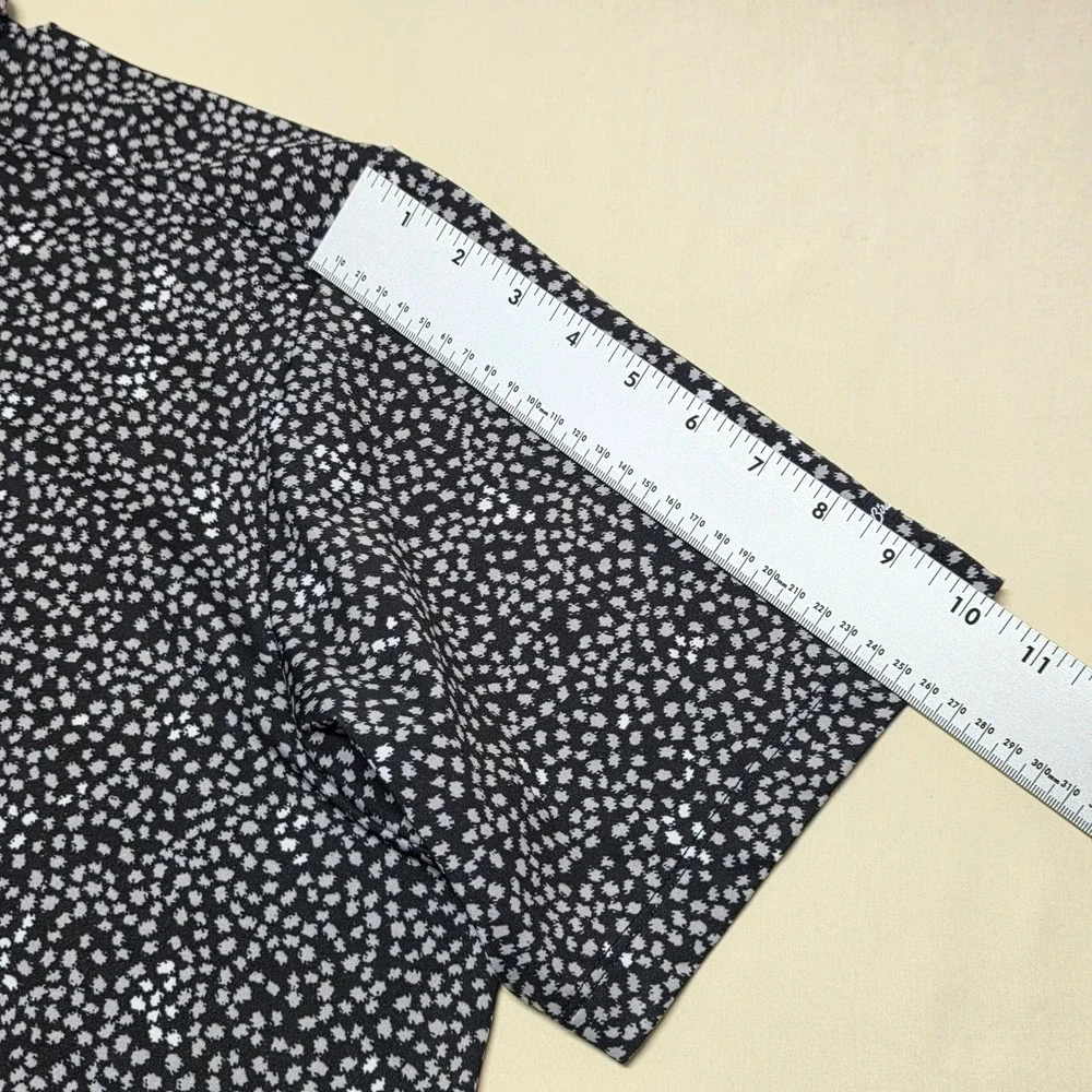 Bad Birdie Men 2XL Black White Speckled Short Sleeve Performance Golf Polo Shirt